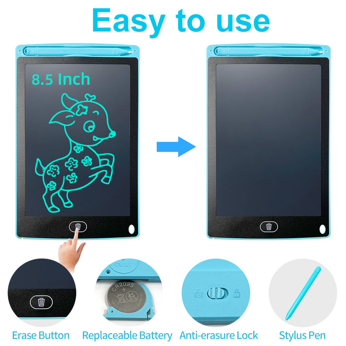 Lcd Writing Tablet-Educational Writing Tablet for Kids-Digital Drawing Board (Random Color)